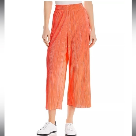 Alice + Olivia Elba Pleated Cropped Wide Leg - Picture 1 of 5